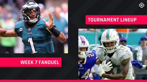 nfl week 7 fanduel optimal lineup|FanDuel Picks Week 7: Best NFL DFS lineup advice for daily fantasy.